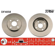 TRW | Bremsscheibe | DF4058