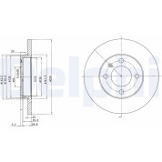 Delphi | Bremsscheibe | BG2116
