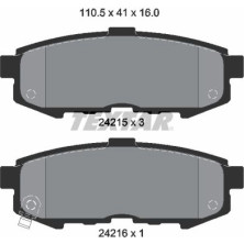 Textar | Bremsbelagsatz, Scheibenbremse | 2421501