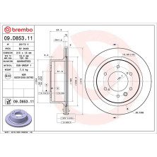 Brembo | Bremsscheibe | 09.D853.11