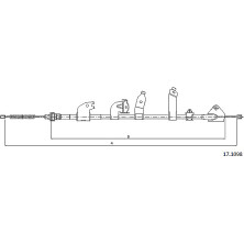 17.1098 Seilzug, Feststellbremse 17.1098 Seilzug, Feststellbremse