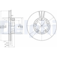 Delphi | Bremsscheibe | BG3245