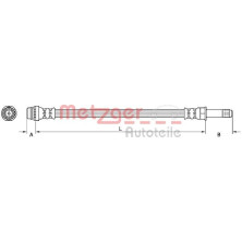 Metzger | Bremsschlauch | 4110798