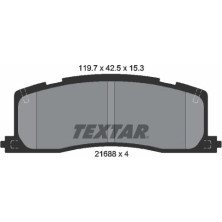Textar | Bremsbelagsatz, Scheibenbremse | 2168801