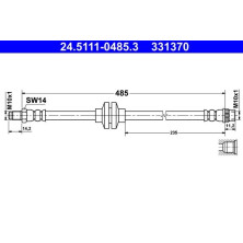 ATE | Bremsschlauch | 24.5111-0485.3