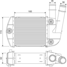 Valeo | Ladeluftkühler | 818310