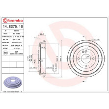 Brembo | Bremstrommel | 14.E275.10