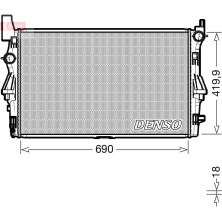Denso | Kühler, Motorkühlung | DRM17114