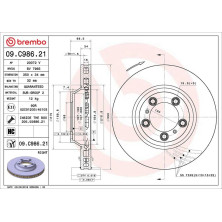Brembo | Bremsscheibe | 09.C986.21