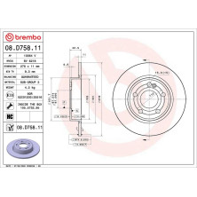 Brembo | Bremsscheibe | 08.D758.11