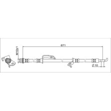 Metzger | Bremsschlauch | 4111679