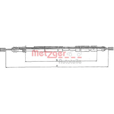 Metzger | Seilzug, Feststellbremse | 10.6026