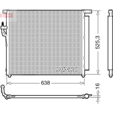 Denso | Kondensator, Klimaanlage | DCN10049