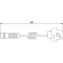 BOSCH Warnkontakt, Bremsbelagverschleiß 1 987 474 963