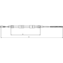 Textar | Seilzug, Feststellbremse | 44008500