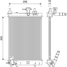 Valeo | Kühler, Motorkühlung | 701257