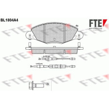 FTE | Bremsbelagsatz, Scheibenbremse | 9010379