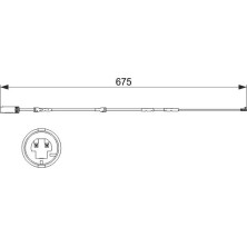 BOSCH Warnkontakt, Bremsbelagverschleiß 1 987 473 516