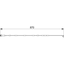 BOSCH Warnkontakt, Bremsbelagverschleiß 1 987 474 578
