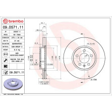 Brembo | Bremsscheibe | 09.D571.11