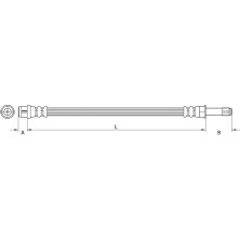 Metzger | Bremsschlauch | 4110442