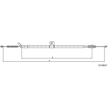 17.0317 Seilzug, Feststellbremse 17.0317 Seilzug, Feststellbremse