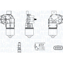 Magneti Marelli | Wischermotor | 064350006010