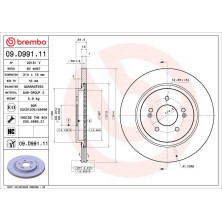 Brembo | Bremsscheibe | 09.D991.11