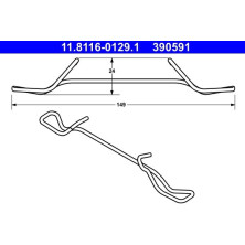 ATE | Feder, Bremssattel | 11.8116-0129.1