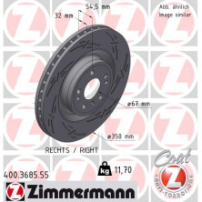 Zimmermann Bremsscheibe BLACK Z 400.3685.55