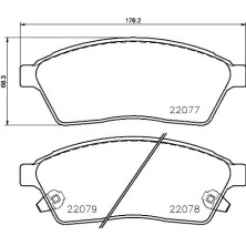 Brembo | Bremsbelagsatz, Scheibenbremse | P 09 009
