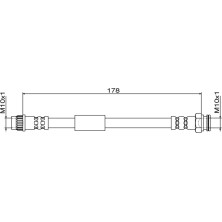 Metzger | Bremsschlauch | 4111843