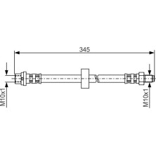 BOSCH | Bremsschlauch | 1 987 481 168