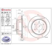 Brembo | Bremsscheibe | 09.D413.11