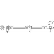 Metzger Bremsschlauch 4110388
