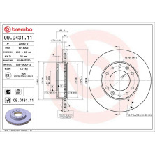 Brembo | Bremsscheibe | 09.D431.11
