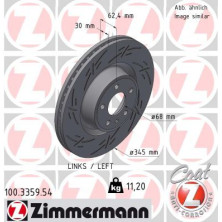 Zimmermann Bremsscheibe BLACK Z 100.3359.54 Zimmermann Bremsscheibe BLACK Z 100.3359.54