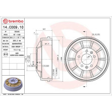 Brembo | Bremstrommel | 14.C009.10