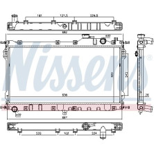 Nissens | Kühler, Motorkühlung | 68559