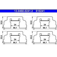 13.0460-0241.2 Zubehörsatz, Scheibenbremsbelag
