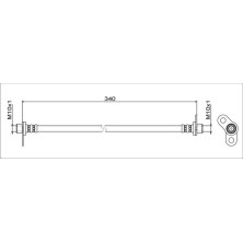 Metzger | Bremsschlauch | 4111745