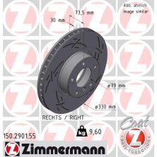 Zimmermann | Bremsscheibe | 150.2901.55
