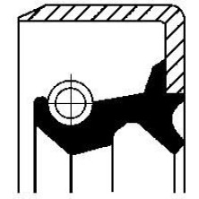 Corteco | Wellendichtring, Differential | 12011647B