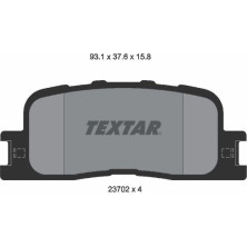 Textar | Bremsbelagsatz, Scheibenbremse | 2370201