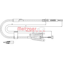 Metzger | Seilzug, Feststellbremse | 17.0123
