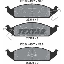 Textar | Bremsbelagsatz, Scheibenbremse | 2331801