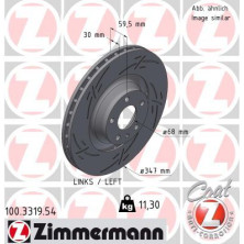Zimmermann Bremsscheibe BLACK Z 100.3319.54 Zimmermann Bremsscheibe BLACK Z 100.3319.54