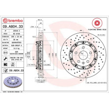 Brembo | Bremsscheibe | 09.A804.33
