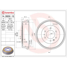 Brembo | Bremstrommel | 14.D632.10
