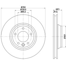 Hella Bremsscheibe Pro High Carbon 8DD 355 128-071